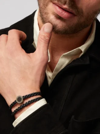 Bvlgari Bvlgari Man läderarmband Bvlgari Bvlgari Man läderarmband