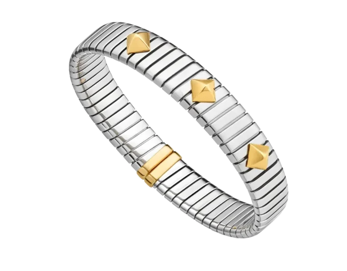 Bvlgari Tubogas armband i guld och stål Bvlgari Tubogas armband i guld och stål
