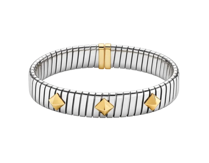 Bvlgari Tubogas armband i guld och stål Bvlgari Tubogas armband i guld och stål