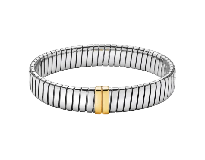Bvlgari Tubogas armband i guld och stål Bvlgari Tubogas armband i guld och stål
